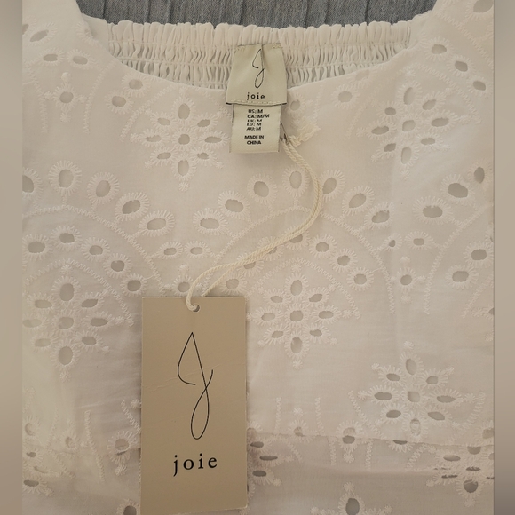 Women's white Joie crop top - Picture 6 of 8
